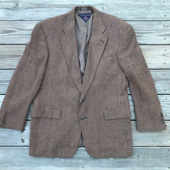 Tommy Hilfiger Vintage Men Blazer Two Button Style - Picture 2 of 8